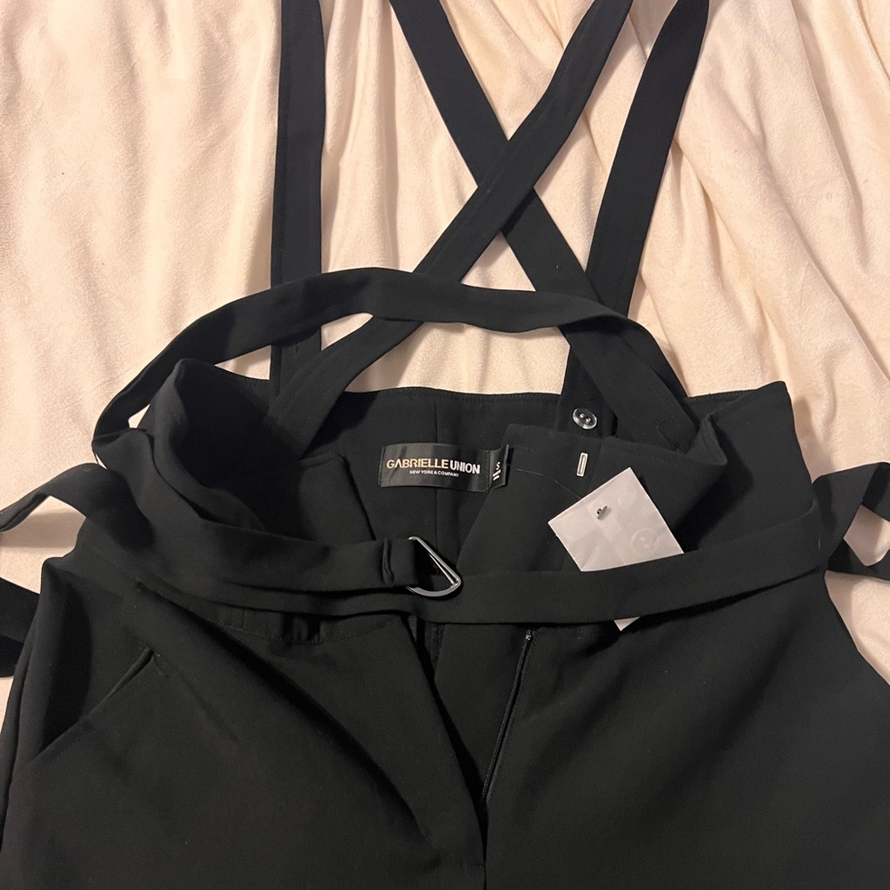 High-waist flare dress pant overalls 🫢😎